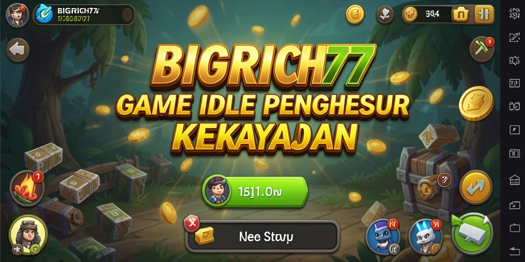 Screenshot gameplay <strong>BIGRICH77</strong> menunjukkan suasana bisnis yang dinamis.