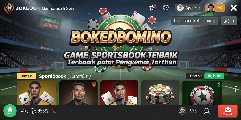Tampilan gameplay BOKEDOMINO yang menarik dan interaktif.