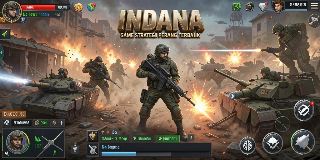 Tampilan menarik dari gameplay strategis INDAAA.