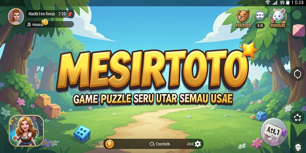 Tampilan gameplay seru dari MESIRTOTO dengan tantangan Puzzle.