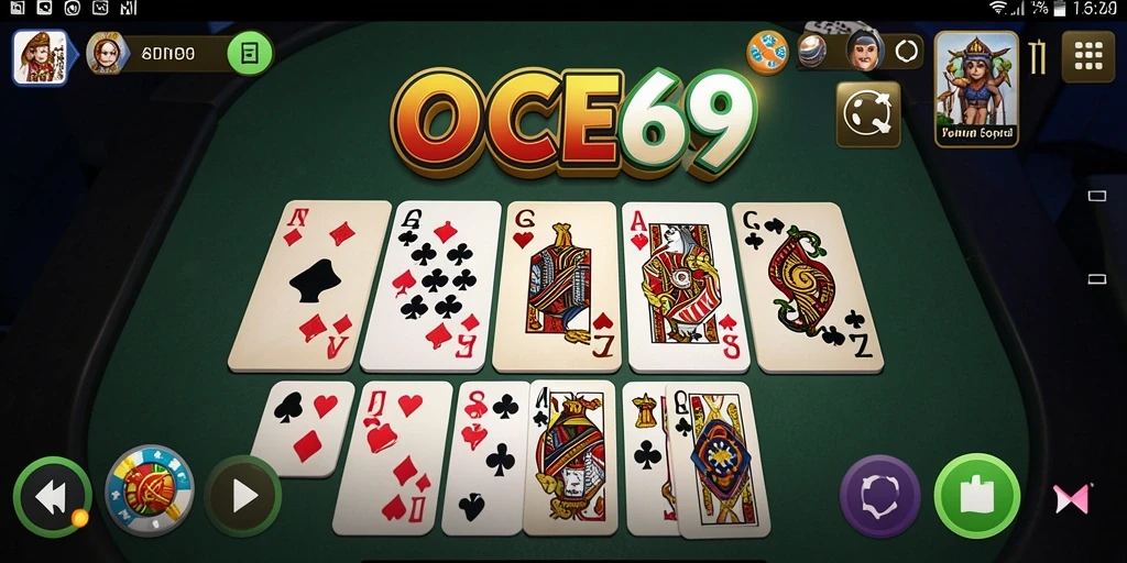 Screenshot gameplay OCE69 menampilkan keseruan bermain Domino.