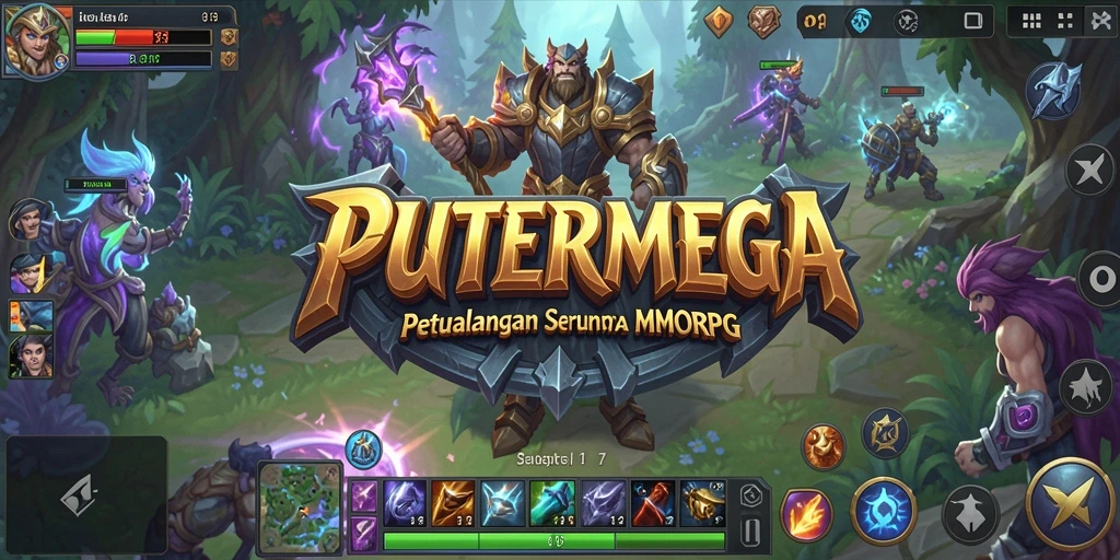 Screenshot gameplay PUTERMEGA menampilkan petualangan epik dalam dunia fantastis.