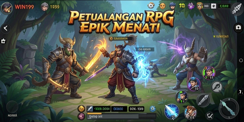 Tampilan gameplay <strong>WIN199</strong> dengan aksi pertarungan yang seru dan grafis menawan.
